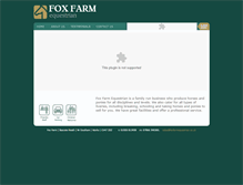 Tablet Screenshot of foxfarmequestrian.co.uk